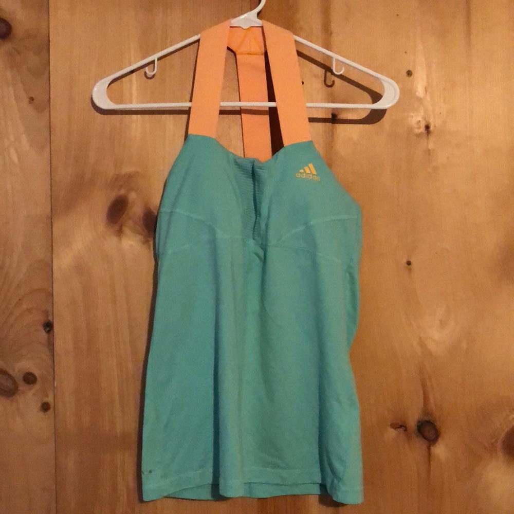 Adidas built in bra work out top